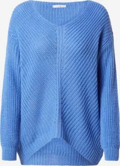 Hailys Feinstrickpullover Pullover Lasina Frauen Himmelblau