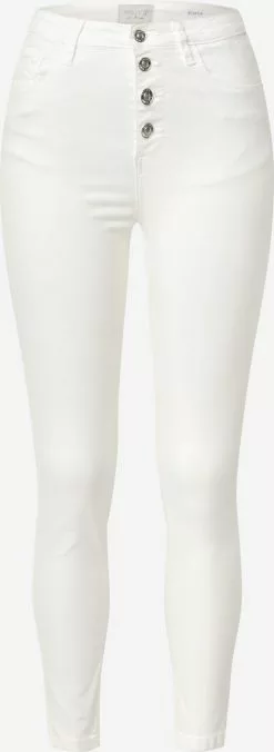 Hailys Slim Fit Slimfit Jeans Romina Frauen Weiß