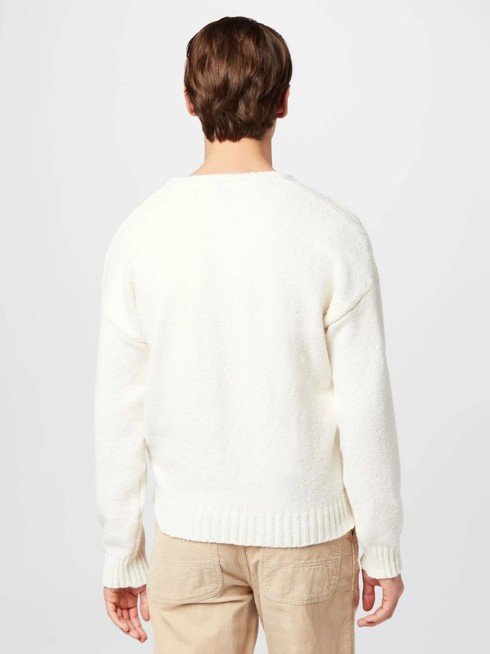 Crew-Neck-Pullover Pullover Jaxson Männer Creme 4 Crew-Neck-Pullover Pullover Jaxson Männer Creme – Bild 4