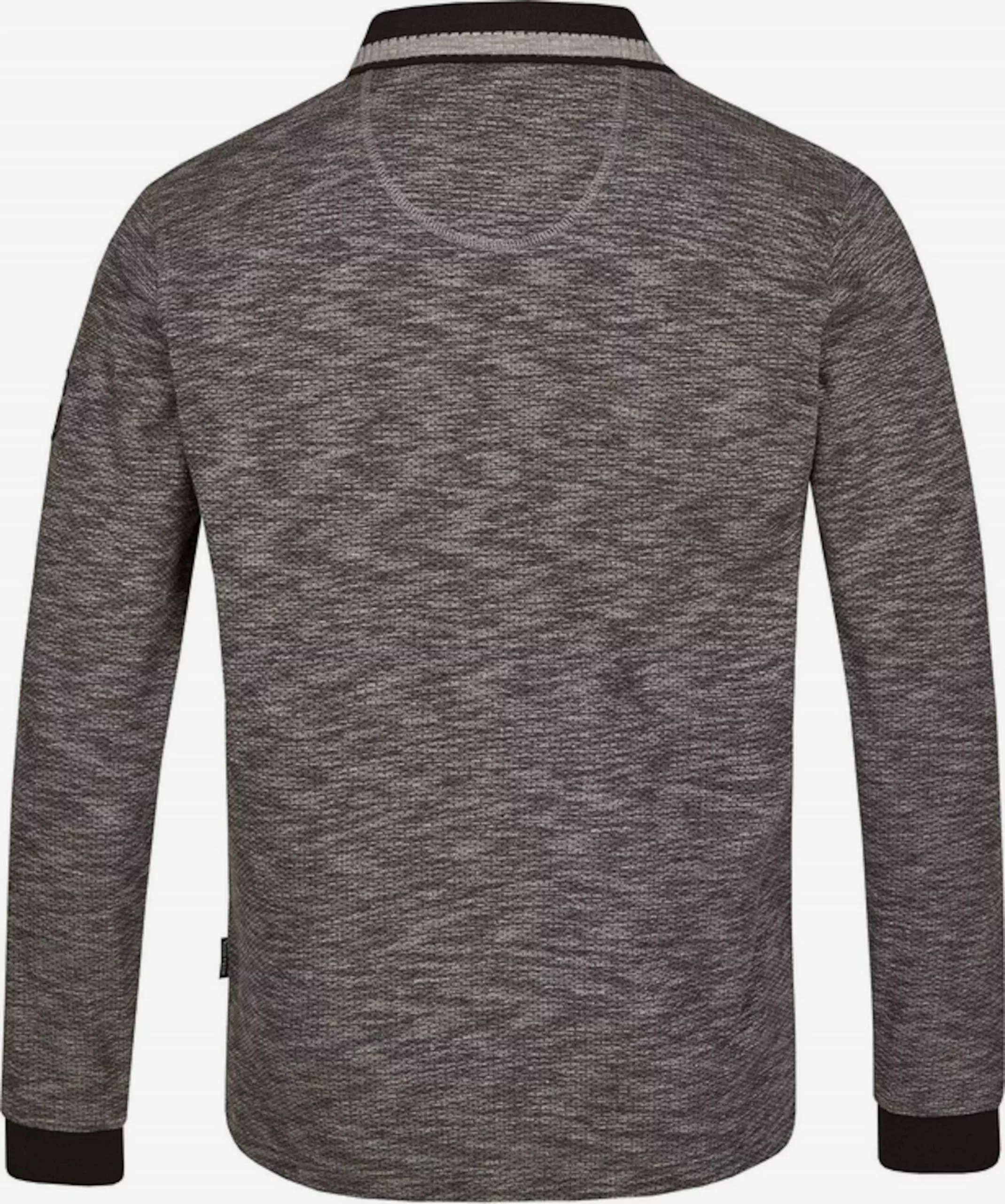 Langarmshirts Shirt Männer Schwarzmeliert 2 Langarmshirts Shirt Männer Schwarzmeliert – Bild 2