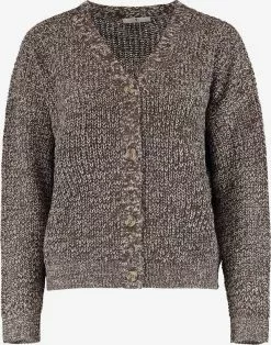Hailys Strickjacken Strickjacke Pipa Frauen Taupe