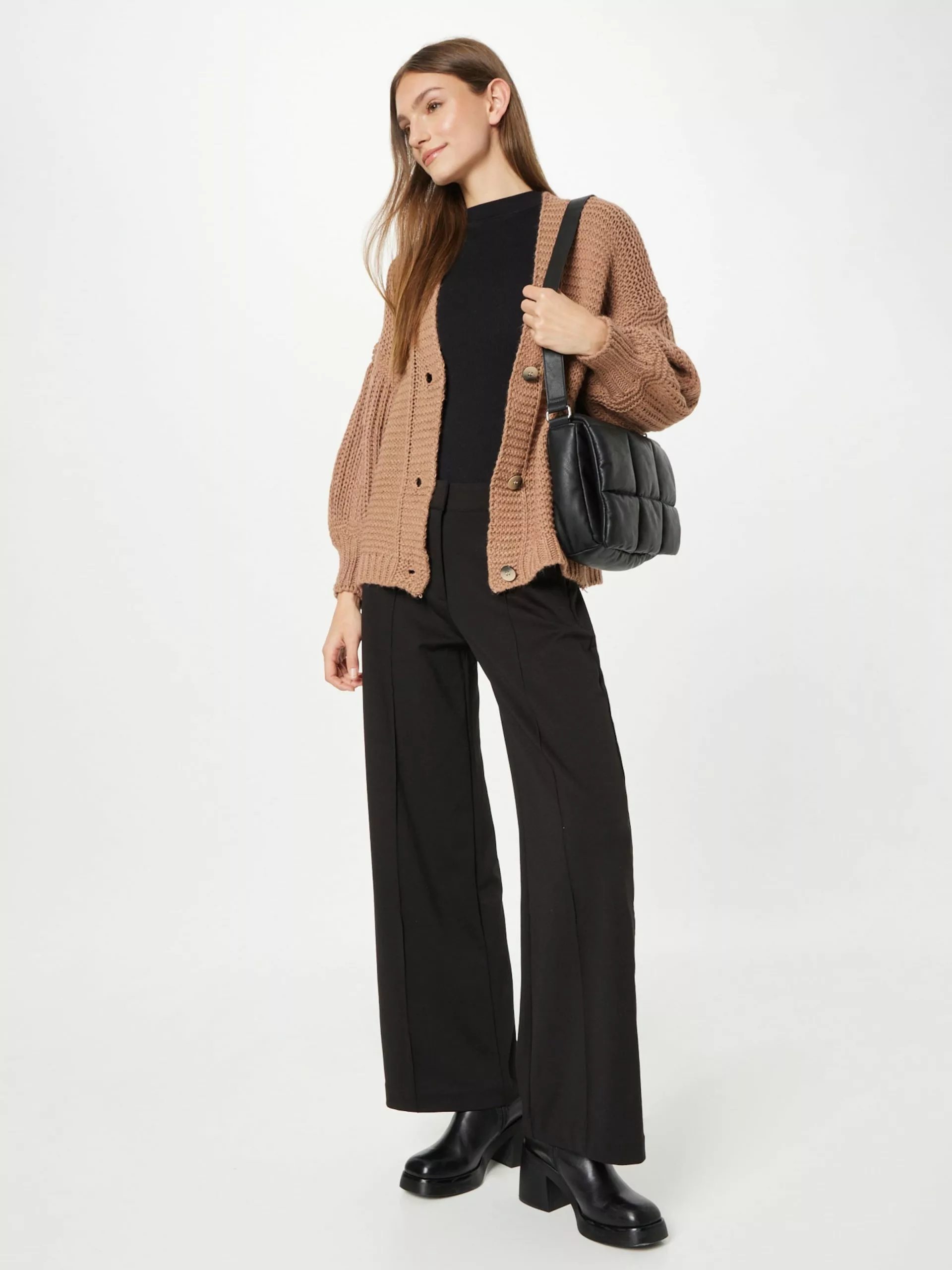 Hailys Strickjacken Strickjacke Eka Frauen Hellbraun 5 Hailys Strickjacken Strickjacke Eka Frauen Hellbraun – Bild 5