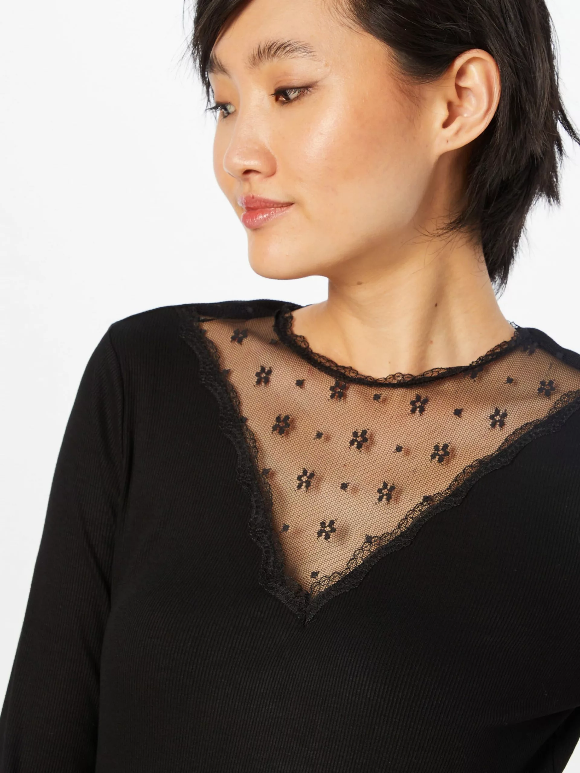 Hailys Langarmshirts Shirt Joanna Frauen Schwarz 2 Hailys Langarmshirts Shirt Joanna Frauen Schwarz – Bild 2