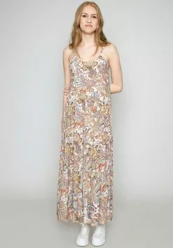 Hailys Maxikleider Kleid Leona Frauen Beige -Günstiger Hailys-Shop 406301615418be46f7562c2b833f0722