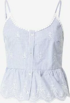 Hailys Cropped Tops Top Amy Frauen Hellblau