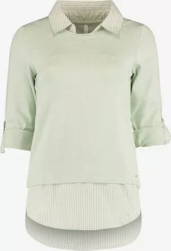 Hailys Feinstrickpullover Pullover Linda Frauen Hellgrün