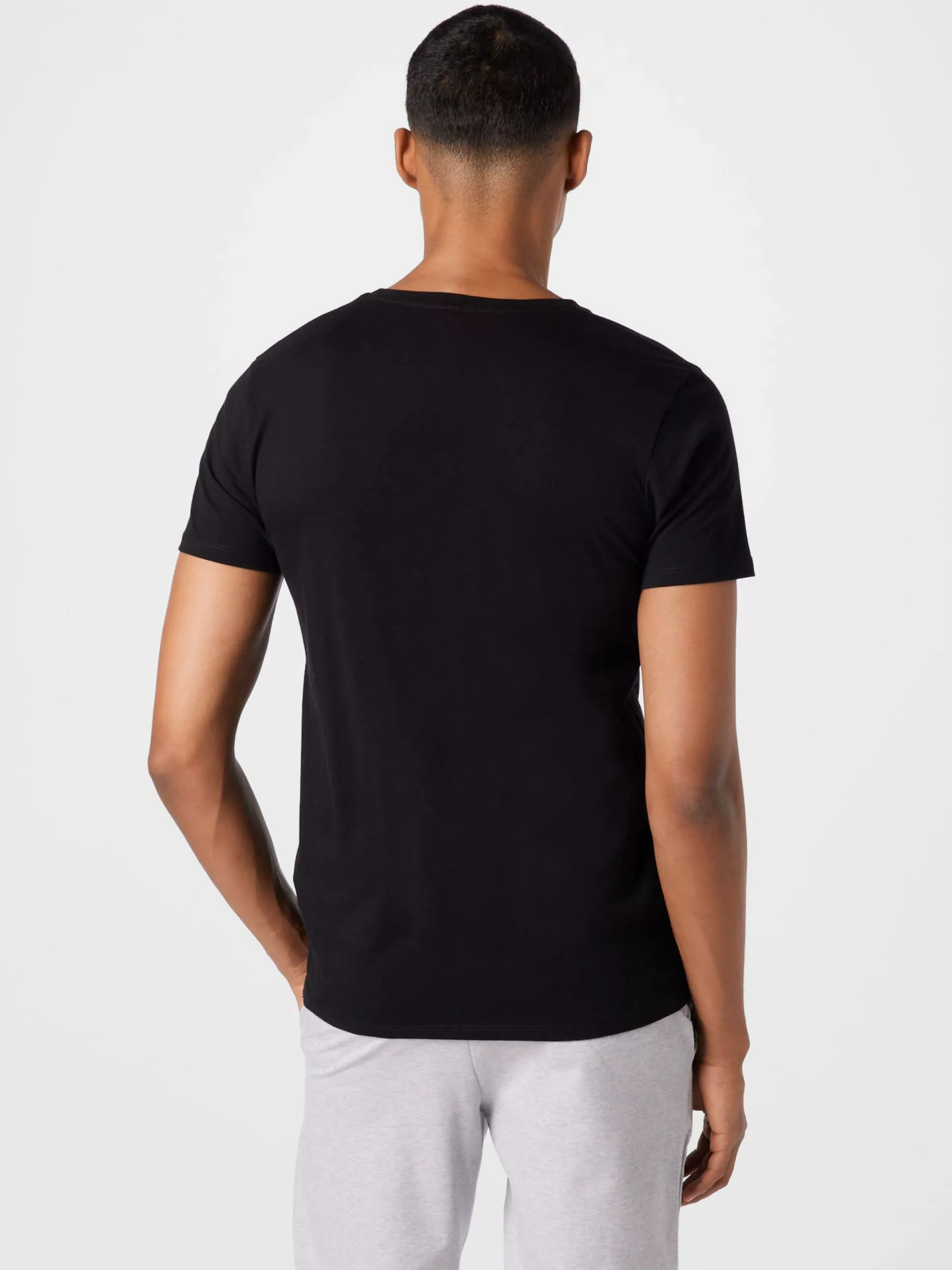 T-Shirts T-Shirt Männer Schwarz 4 T-Shirts T-Shirt Männer Schwarz – Bild 4