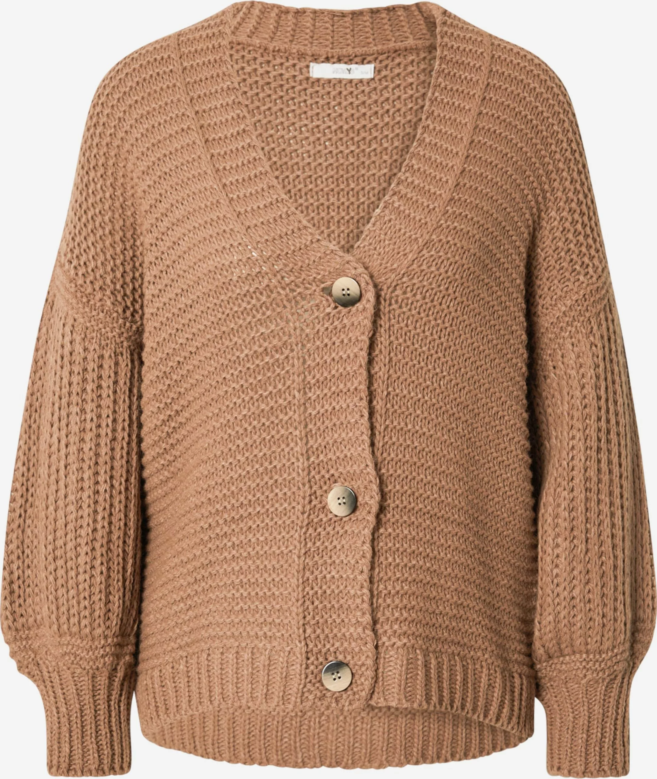 Hailys Strickjacken Strickjacke Eka Frauen Hellbraun 1 Hailys Strickjacken Strickjacke Eka Frauen Hellbraun