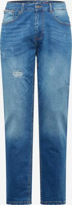 Straight Leg Regular Jeans James Männer Blau