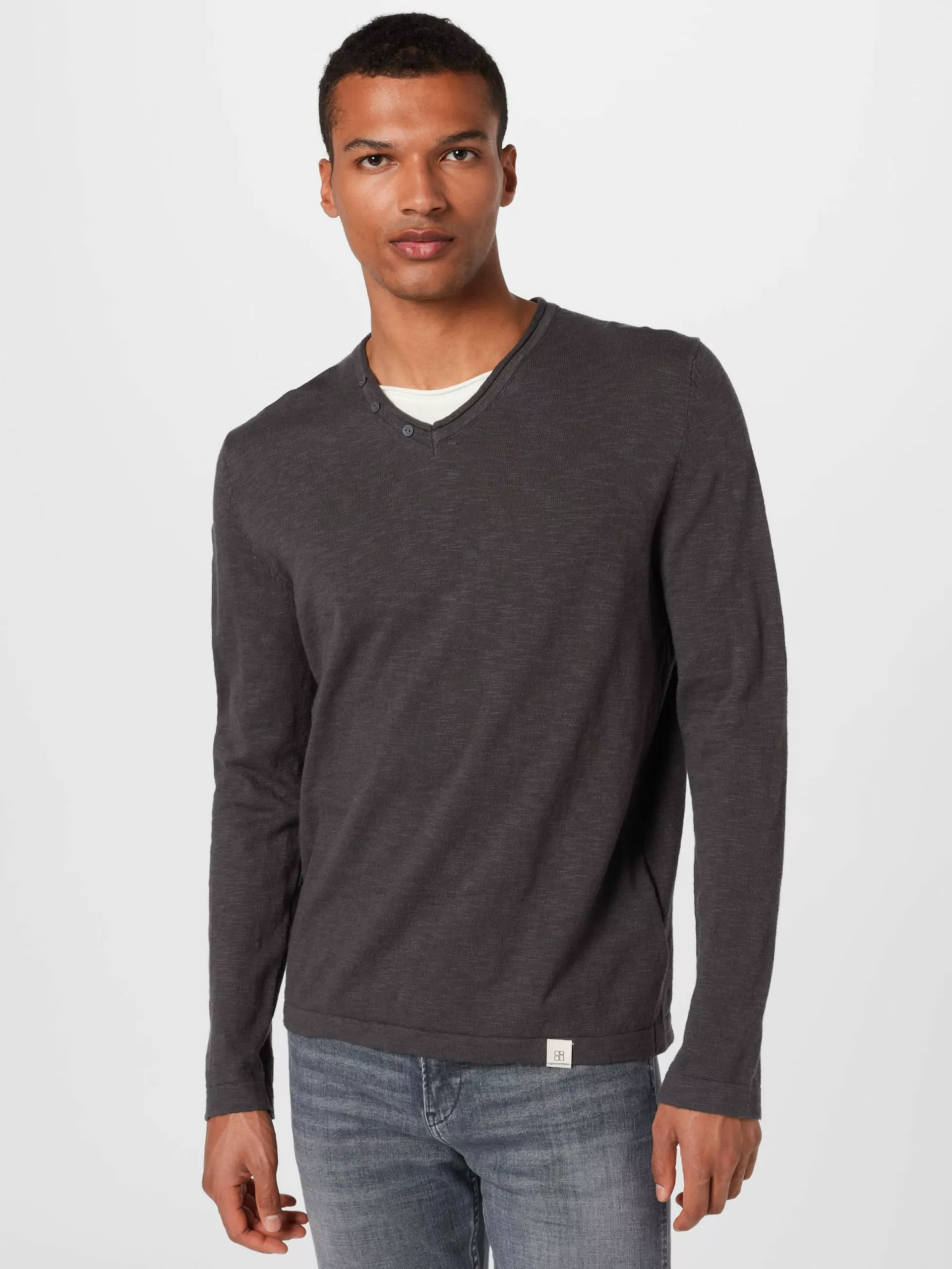V-Neck-Pullover Pullover Matthew Männer Graphit 3 V-Neck-Pullover Pullover Matthew Männer Graphit – Bild 3