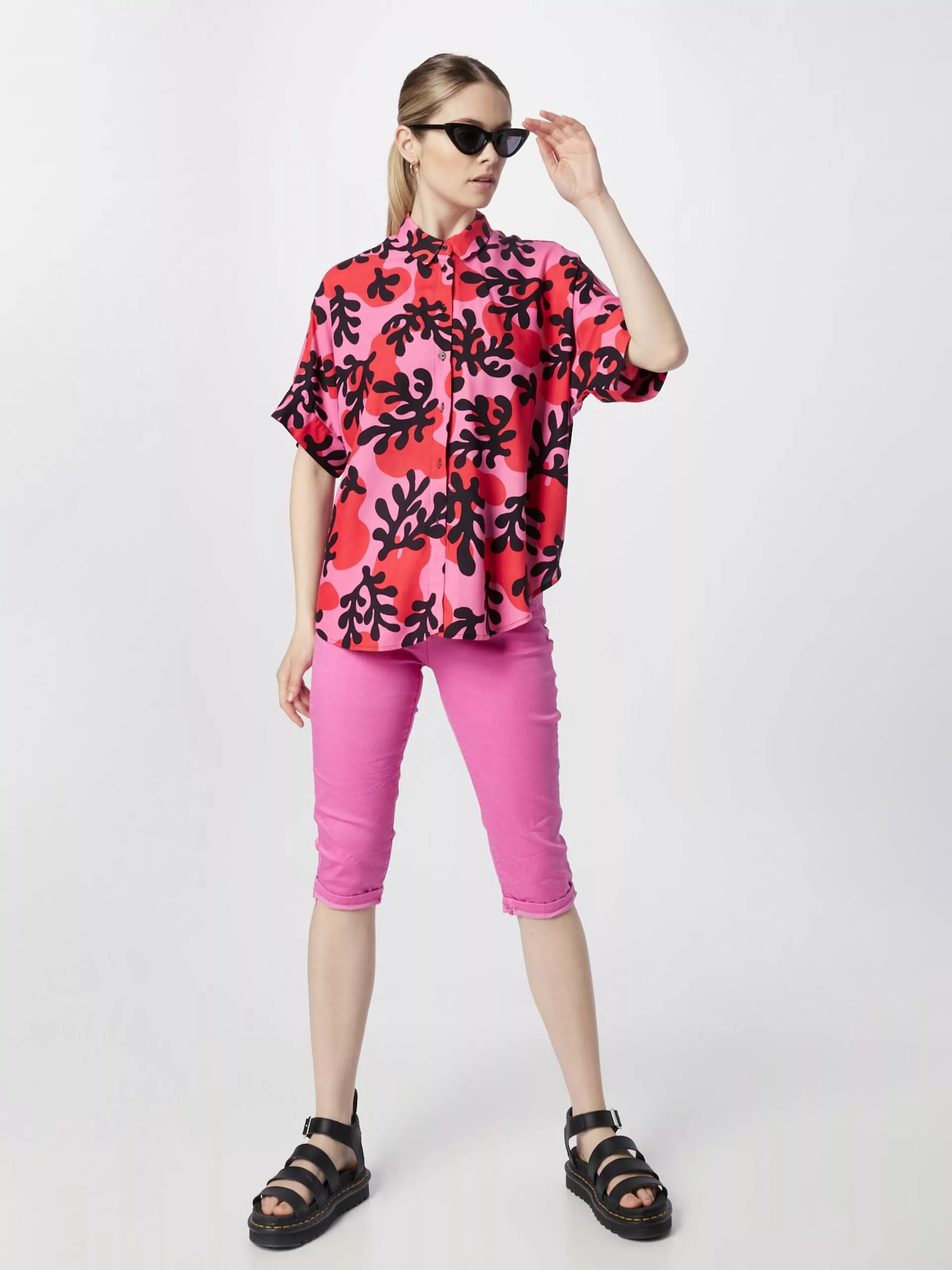 Hailys 3/4 Hosen Slimfit Hose Jenna Frauen Pink 5 Hailys 3/4 Hosen Slimfit Hose Jenna Frauen Pink – Bild 5