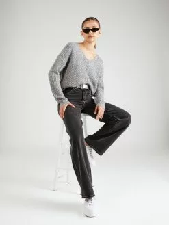 Hailys Feinstrickpullover Pullover Pipa Frauen Grau -Günstiger Hailys-Shop 848457f610148c241dc8d1026a523c98