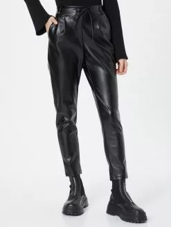 Hailys Bundfaltenhosen Slimfit Hose Carla Frauen Schwarz -Günstiger Hailys-Shop 8506a240ee5113f268d2a09e367e62a5