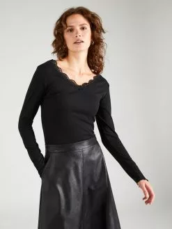 Hailys Langarmshirts Shirt Fiona Frauen Schwarz -Günstiger Hailys-Shop 8d46b084103a2a5c3ca702a0529f4832