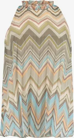 Hailys Blusentops Top Luise Frauen Khaki