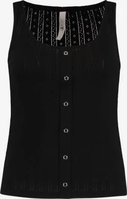 Hailys Ärmellose Shirts Top Vana Frauen Schwarz