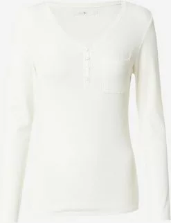 Hailys Langarmshirts Shirt Dana Frauen Offwhite