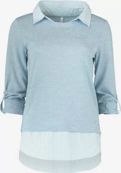 Hailys Feinstrickpullover Pullover Linda Frauen Rauchblau