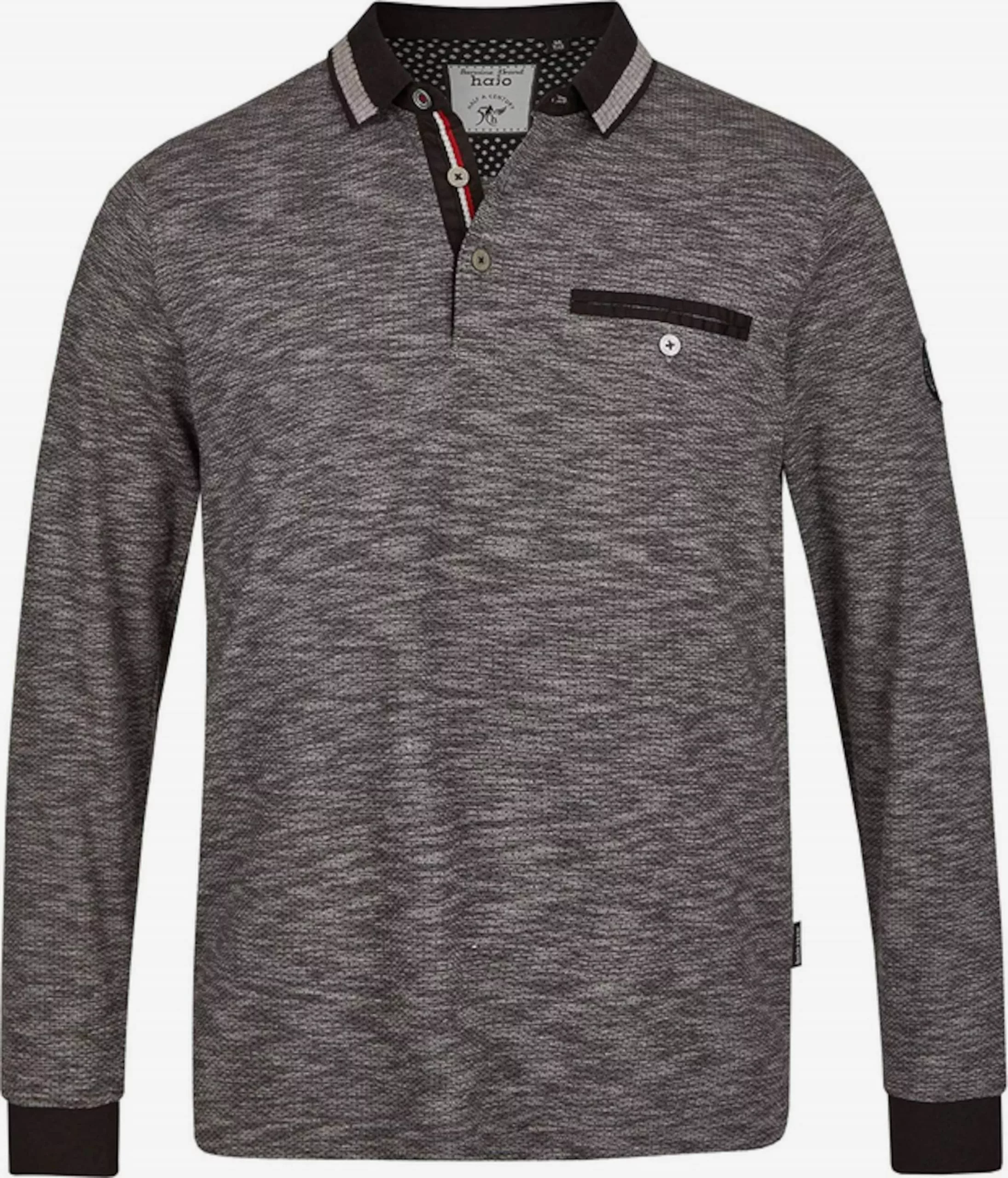 Langarmshirts Shirt Männer Schwarzmeliert 1 Langarmshirts Shirt Männer Schwarzmeliert