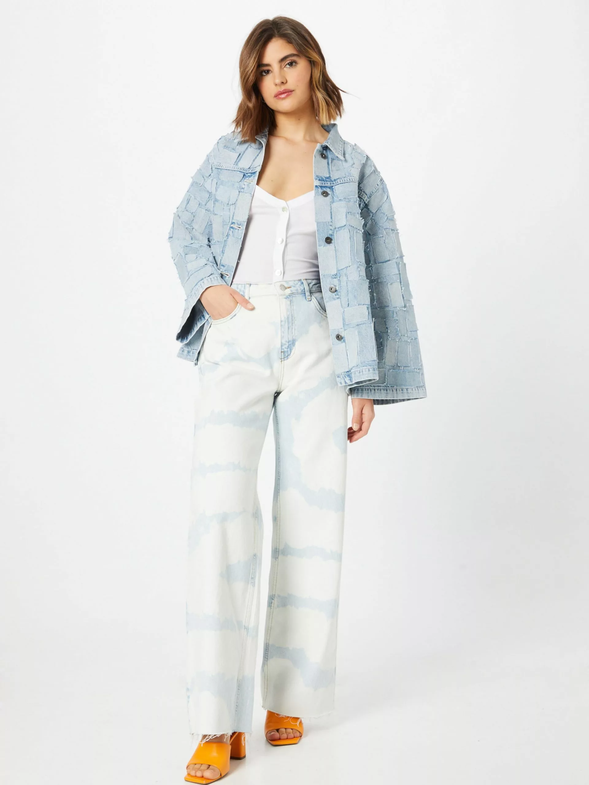 Hailys Blusentops Bluse Malina Frauen Weiß 5 Hailys Blusentops Bluse Malina Frauen Weiß – Bild 5