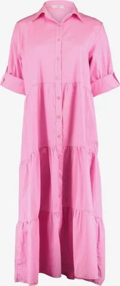 Hailys Blusenkleider Kleid Frauen Pink