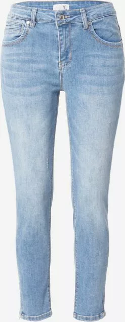 Hailys Straight Leg Regular Jeans Amania Frauen Blau